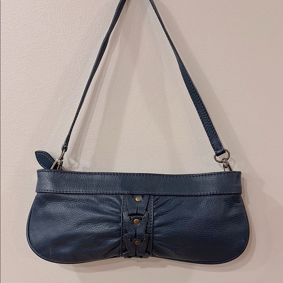 Wilsons Leather Handbags - Wilson’s Leather Navy Blue Shoulder Bag
